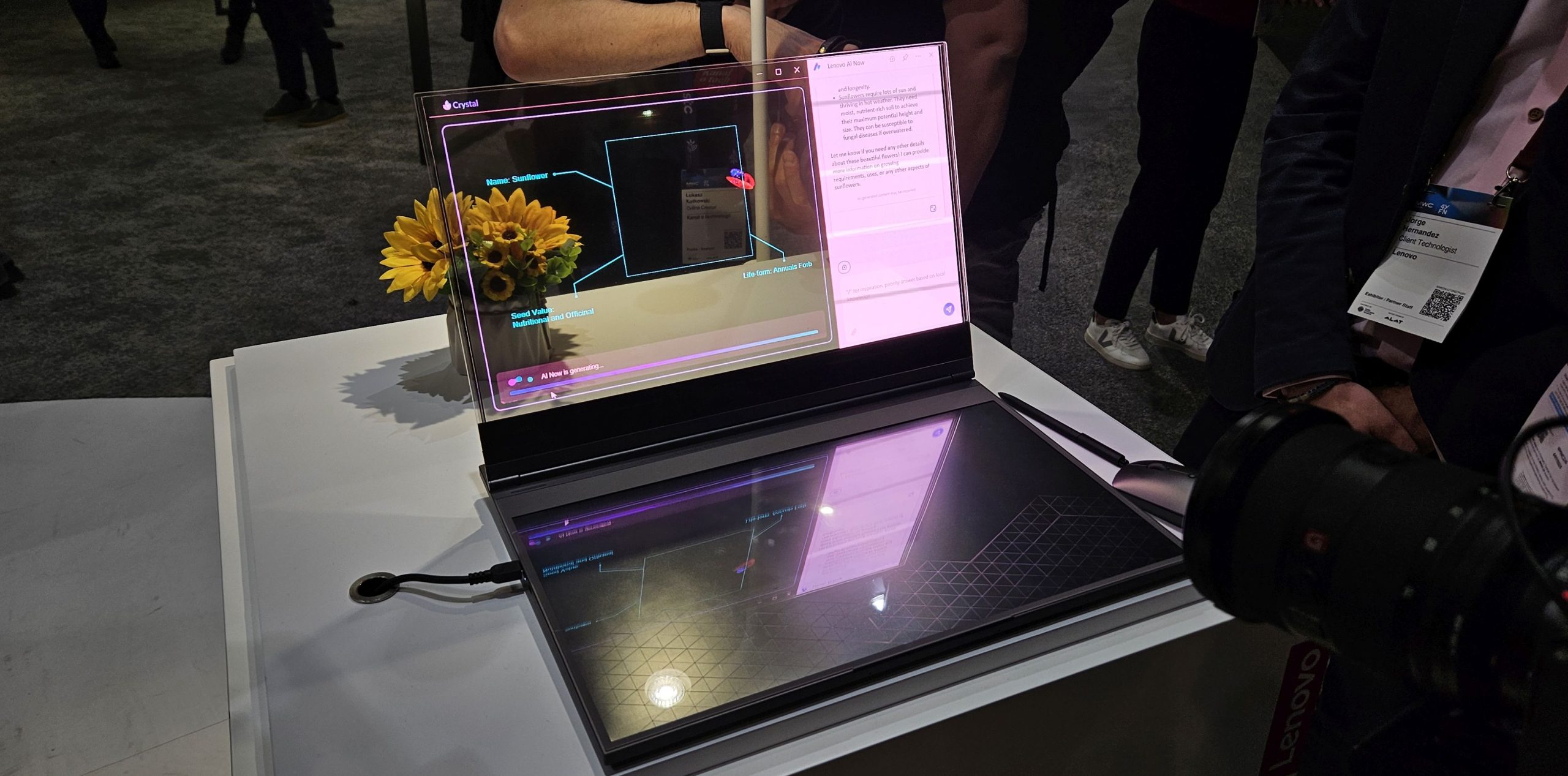 Lenovo átlátszó laptop